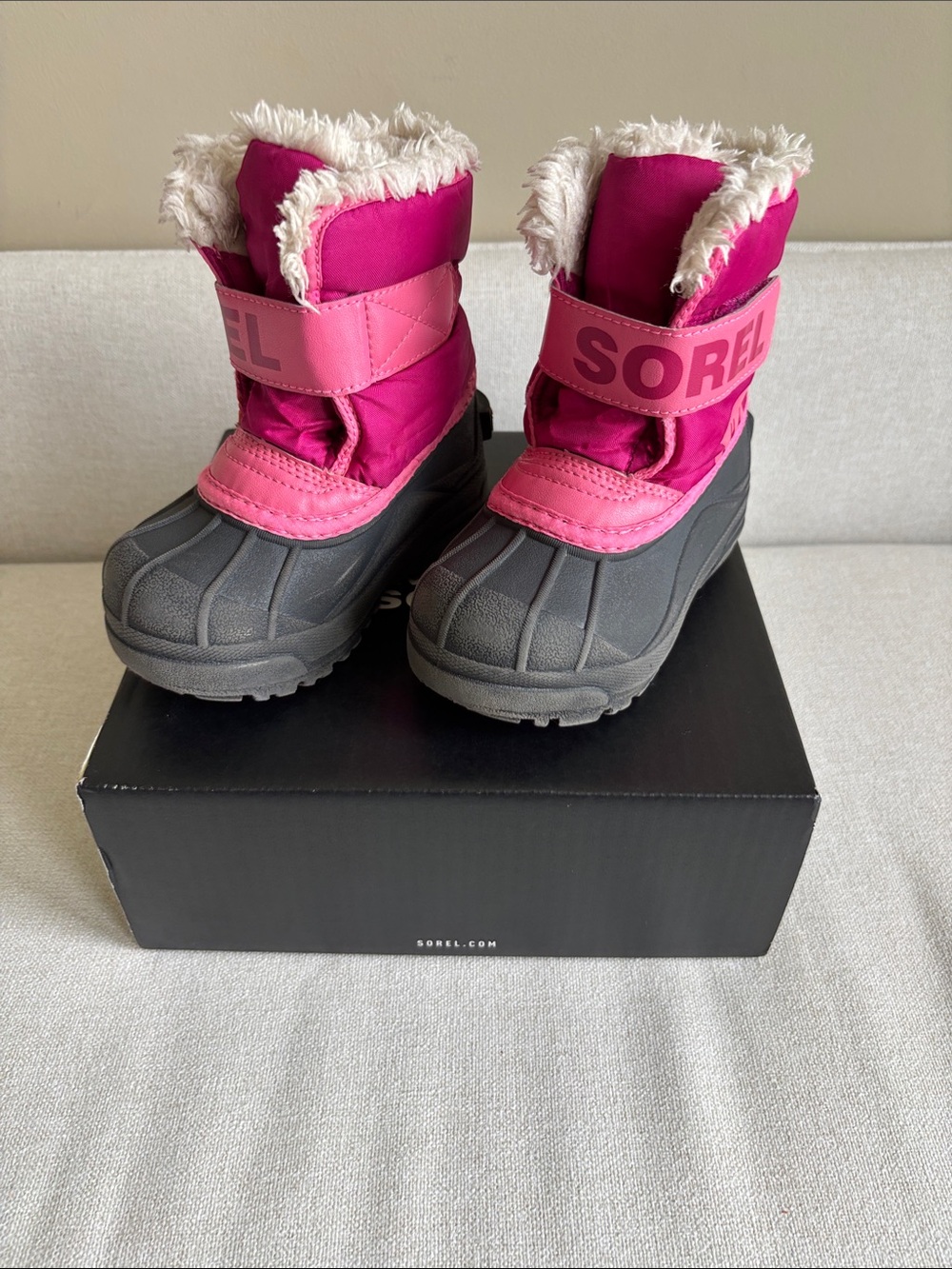 Sorel Snow Commander - Tropic Pink toddler snow boots